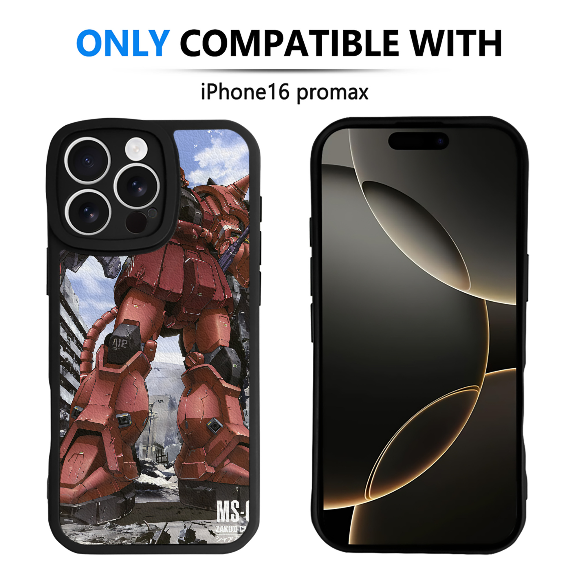 （画像用） 機動戦士ガンダム Mobile Suit Gundam 【iPhone 16シリーズ対応】シリコンスマホケース（レザー調） 材質：シリコン